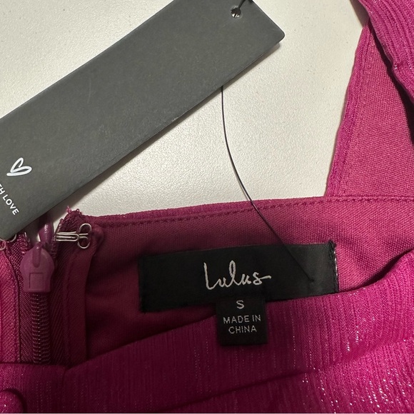 Lulu’s Tier For the Drama Magenta Purple Lurex Tiered Midi
Dress - Picture 16 of 16